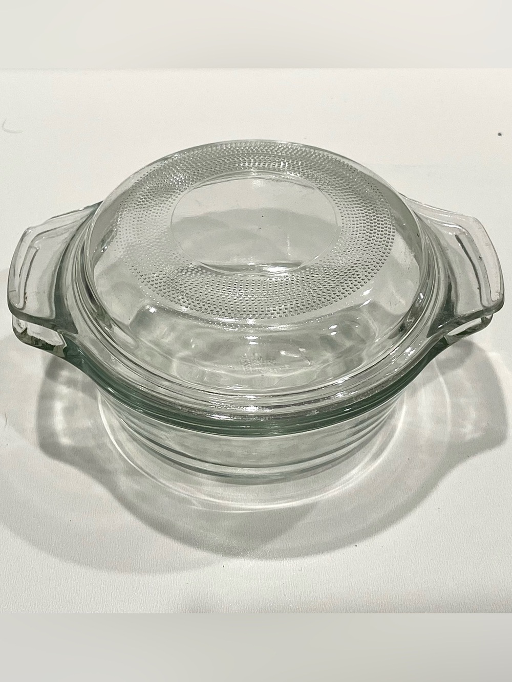 Vintage Anchor Hocking Mini Casserole Dish w Lid & Handles | VGUC